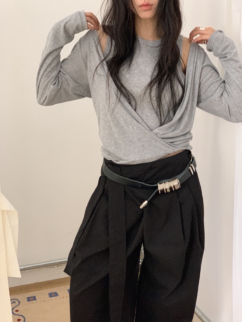 SUNDER MARKET韓國直郵女士新款熱賣真品人氣推薦長袖T恤SUNDER MARKET長袖T恤