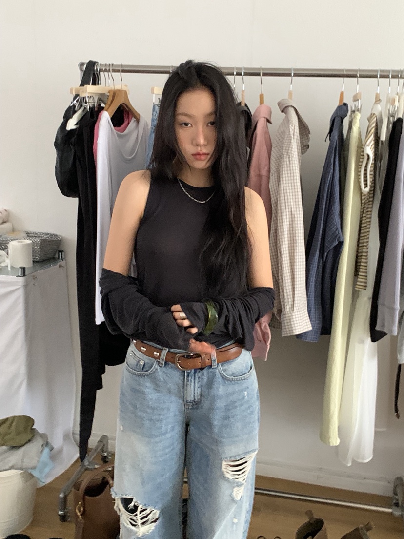 SUNDER MARKET韓國直郵女士新款熱賣真品人氣推薦長袖T恤SUNDER MARKET長袖T恤