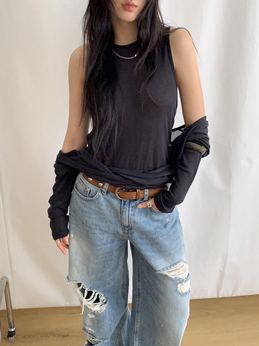 SUNDER MARKET韓國直郵女士新款熱賣真品人氣推薦長袖T恤SUNDER MARKET長袖T恤