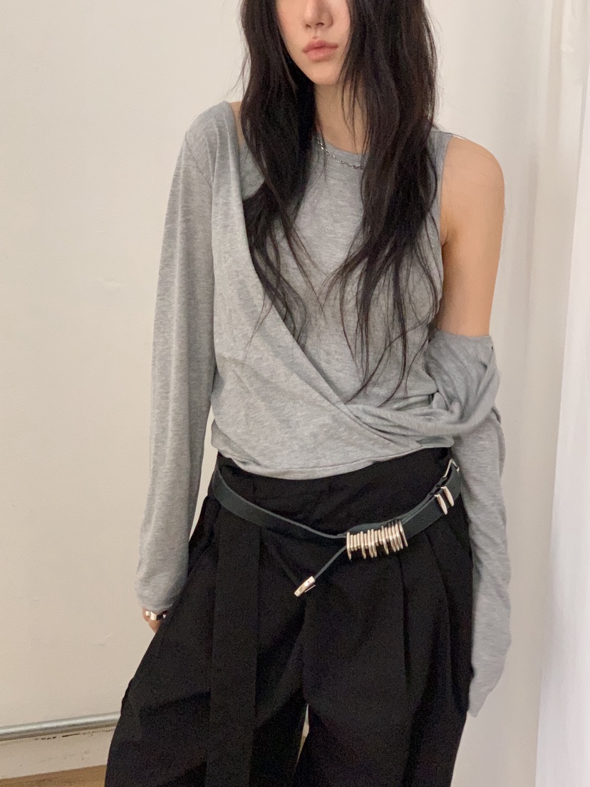 SUNDER MARKET韓國直郵女士新款熱賣真品人氣推薦長袖T恤SUNDER MARKET長袖T恤圖色1