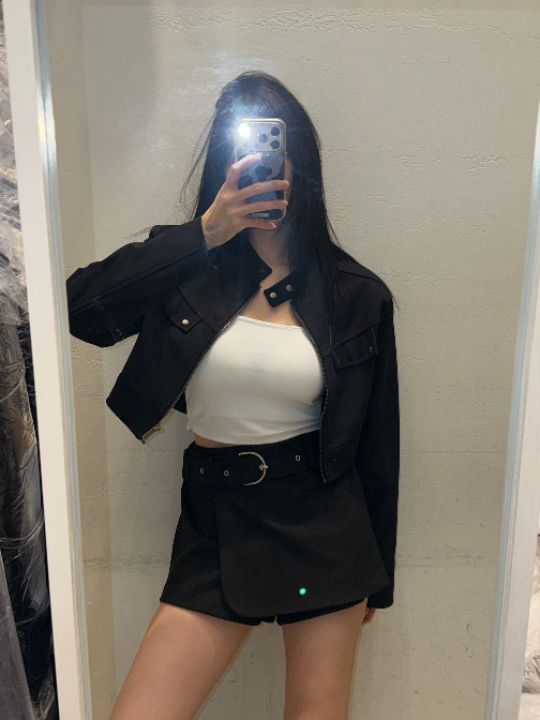 mars韓國代購女士新品時尚26春夏熱賣人氣休閑真品夾克麂皮mars夾克