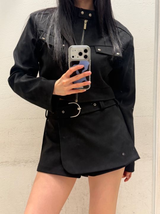 mars韓國代購女士新品時尚26春夏熱賣人氣休閑真品夾克麂皮mars夾克