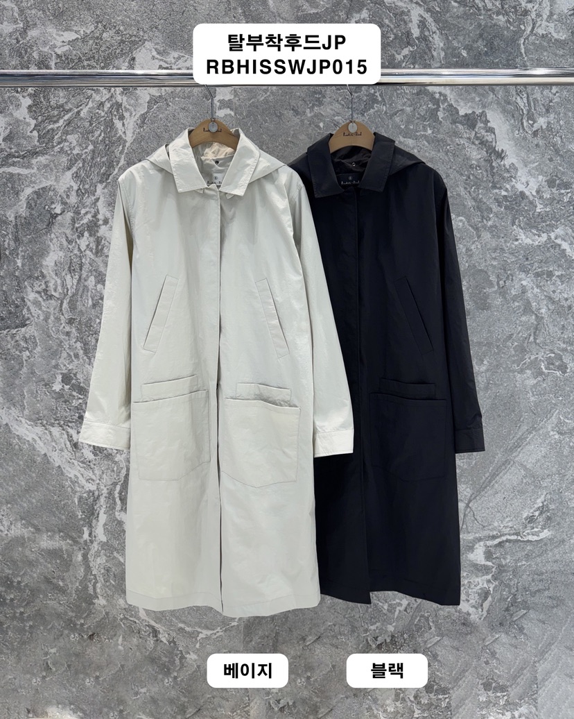 ROOKIE BUD韓國代購女士新品職業時尚26春夏長款風衣可拆卸ROOKIE BUD-L長款風衣