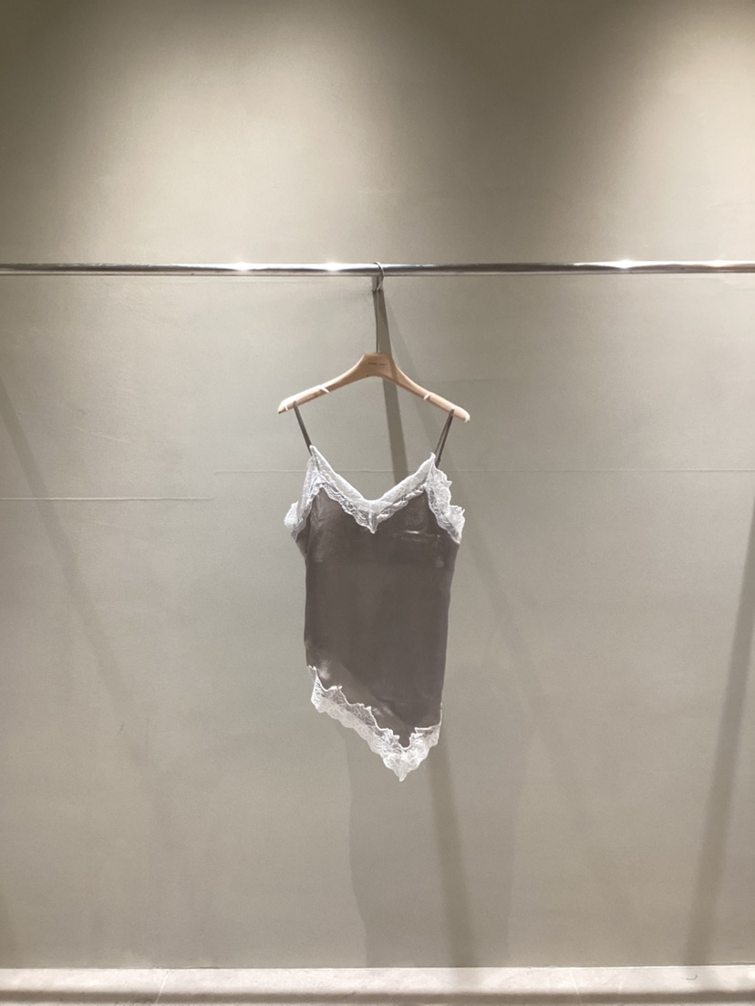 NEAR LEAP-P韓國直郵女裝新款時尚休閑吊帶背心蕾絲緞面NEAR LEAP/The N:L吊帶/背心圖色2