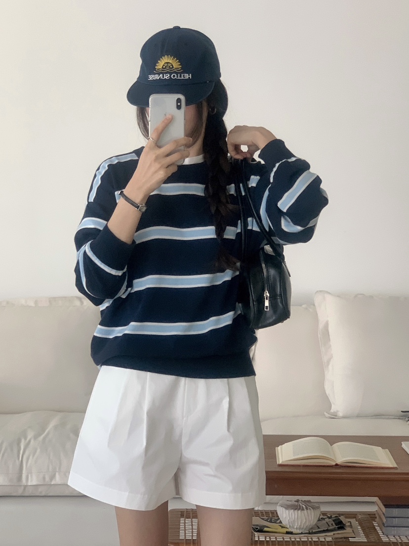 WOOD韓國代購女裝新款休閑真品時尚26春夏推薦熱賣針織衫WOOD針織衫圖色1