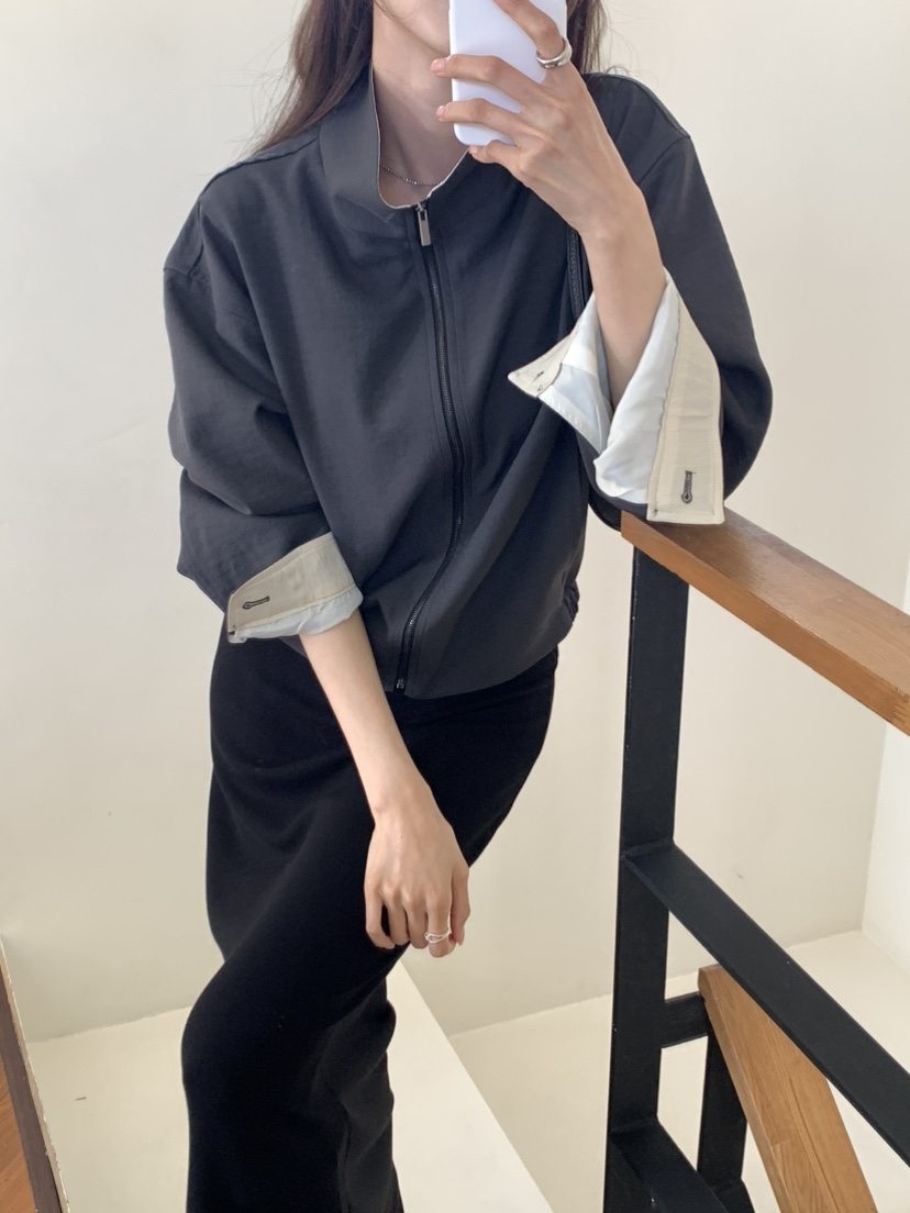 NOTICE韓國直郵女裝新品休閑真品26春夏人氣熱賣夾克高領NOTICE夾克