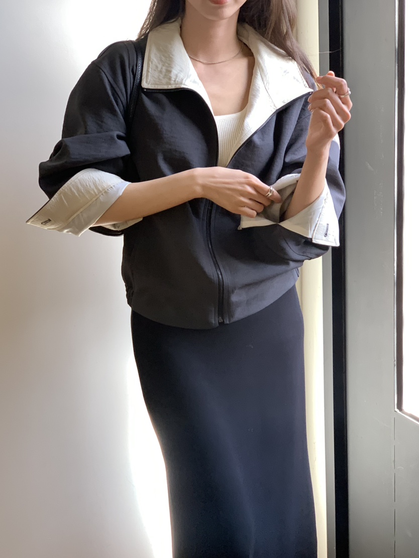 NOTICE韓國直郵女裝新品休閑真品26春夏人氣熱賣夾克高領NOTICE夾克