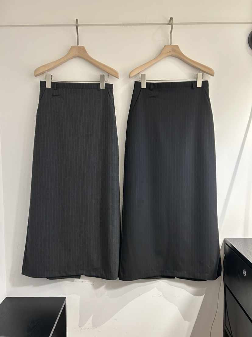 NOTICE東大門實拍女士新品休閑人氣職業26春夏真品長裙條紋NOTICE長裙