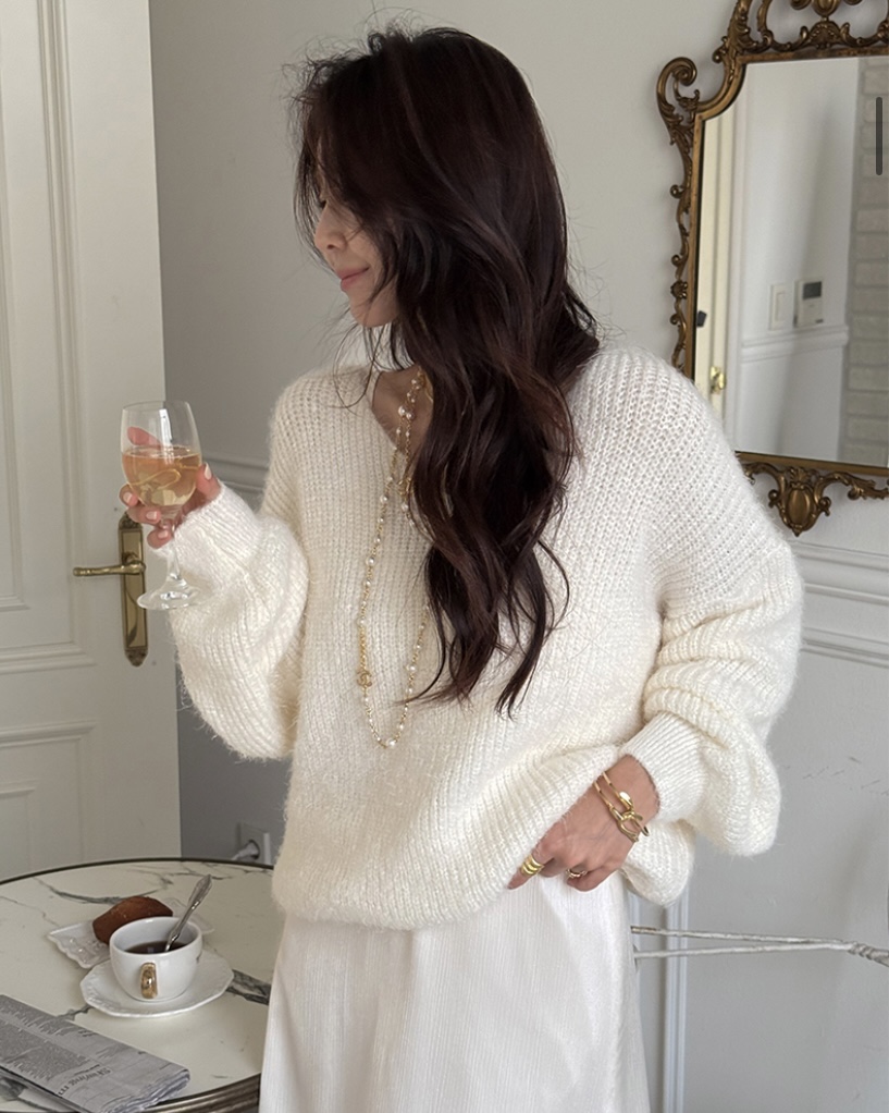 EVERCOMMERCE METICULOUSLY DESIGNED韓國直郵女裝新品職業針織衫EVERCOMMERCE METICULOUSLY DESIGNED針織衫圖色3