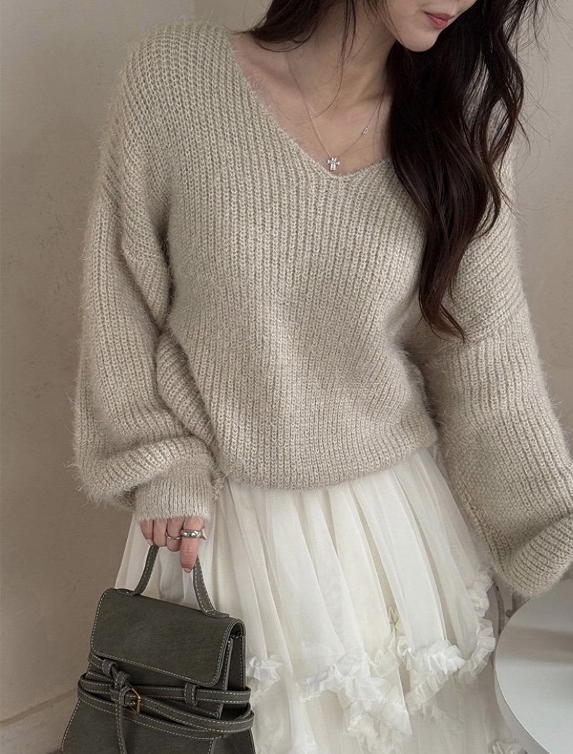 EVERCOMMERCE METICULOUSLY DESIGNED韓國直郵女裝新品職業針織衫EVERCOMMERCE METICULOUSLY DESIGNED針織衫圖色4