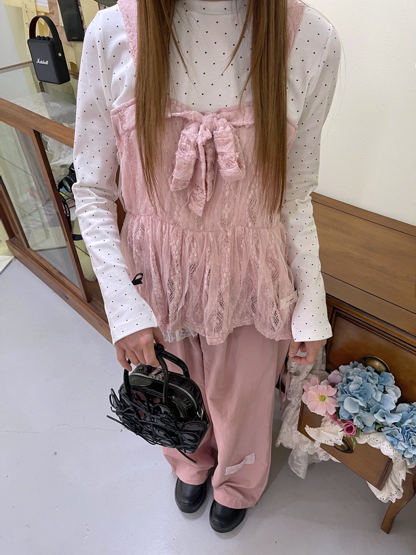 BOUTIQUE-L韓國代購女裝新款人氣職業吊帶背心不含內搭蕾絲BOUTIQUE-L吊帶/背心圖色1