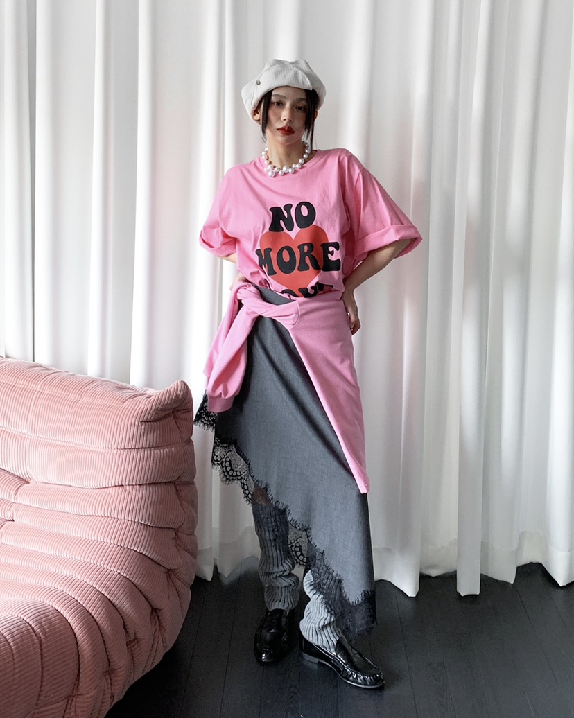 LIVE AID-P東大門直郵女裝新款26春夏人氣熱賣真品職業T恤LIVE AID-PT恤