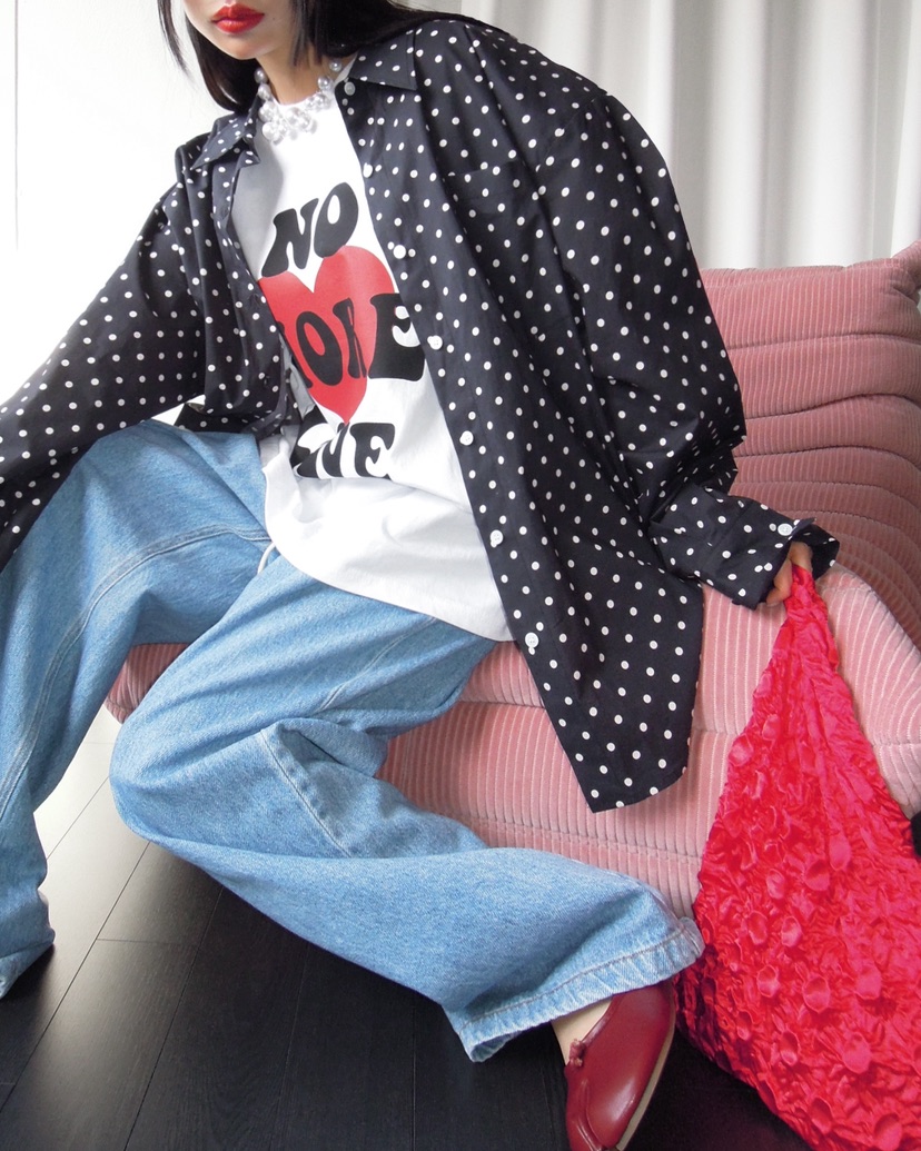 LIVE AID-P東大門直郵女裝新款26春夏人氣熱賣真品職業T恤LIVE AID-PT恤