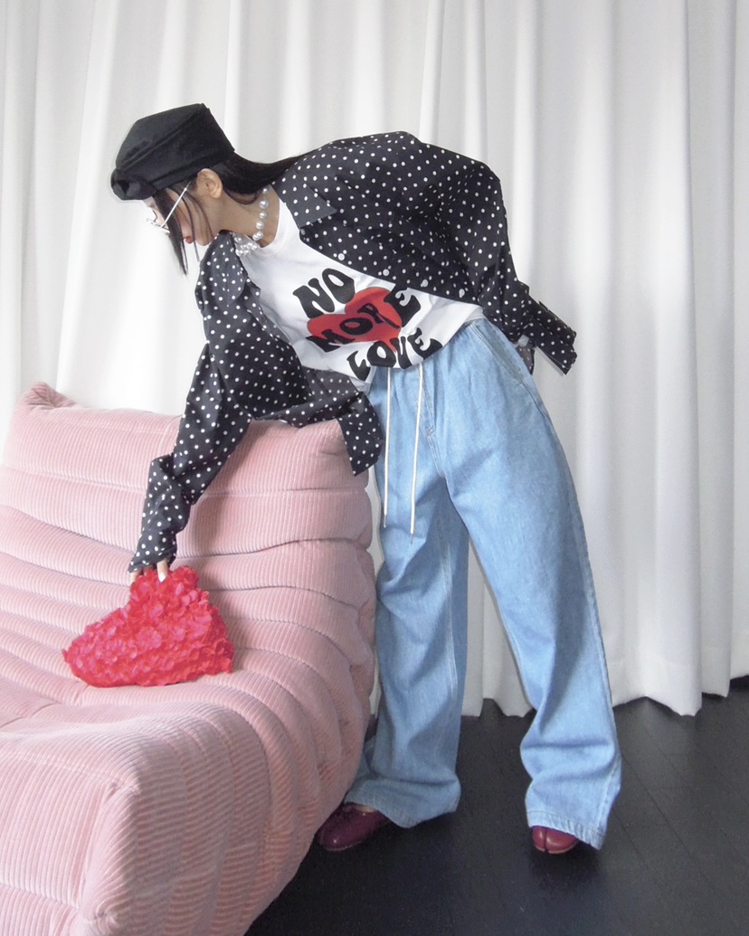 LIVE AID-P東大門直郵女裝新款26春夏人氣熱賣真品職業T恤LIVE AID-PT恤