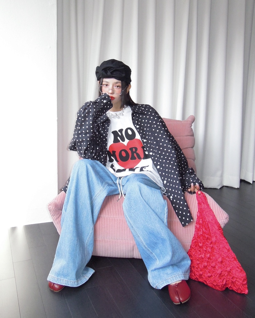 LIVE AID-P東大門直郵女裝新款26春夏人氣熱賣真品職業T恤LIVE AID-PT恤