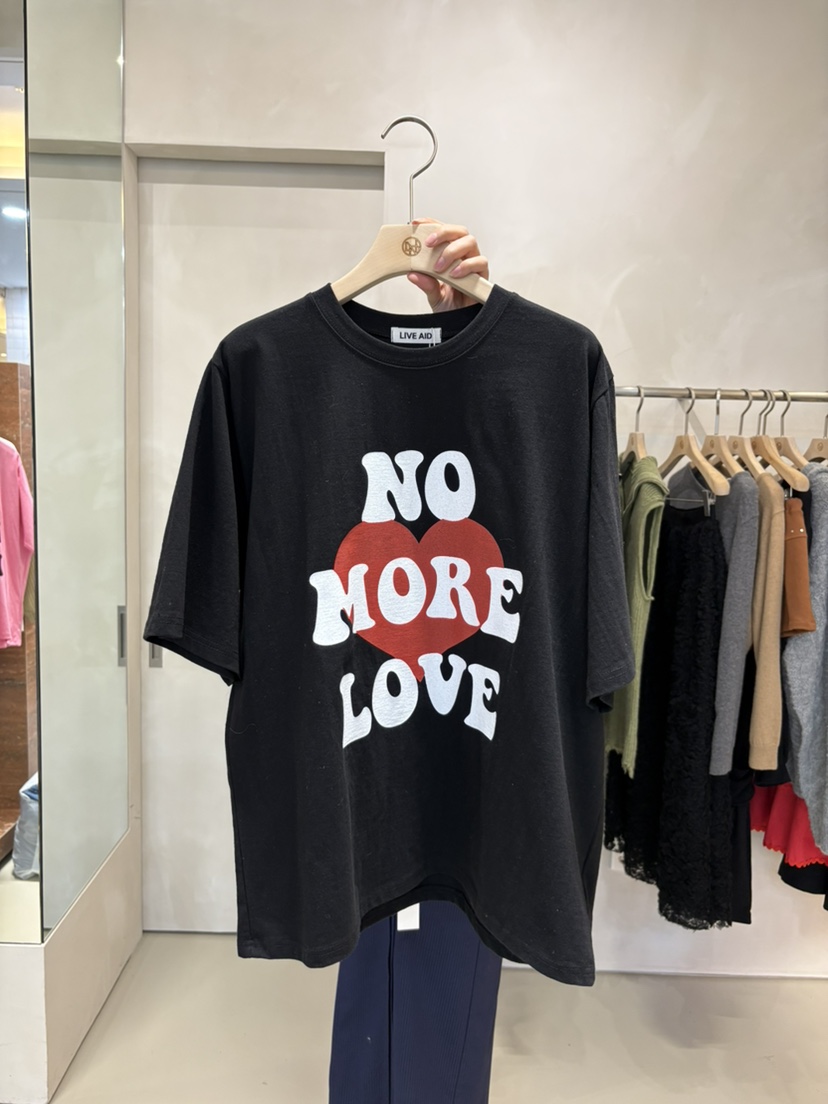 LIVE AID-P東大門直郵女裝新款26春夏人氣熱賣真品職業T恤LIVE AID-PT恤圖色2