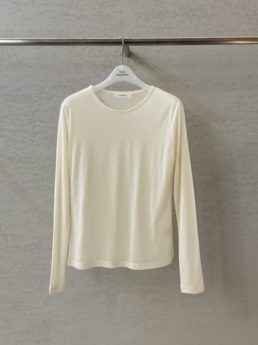 PLAYBUTTON-P韓國直郵女士新款職業時尚真品26春夏長袖T恤PLAYBUTTON長袖T恤圖色1