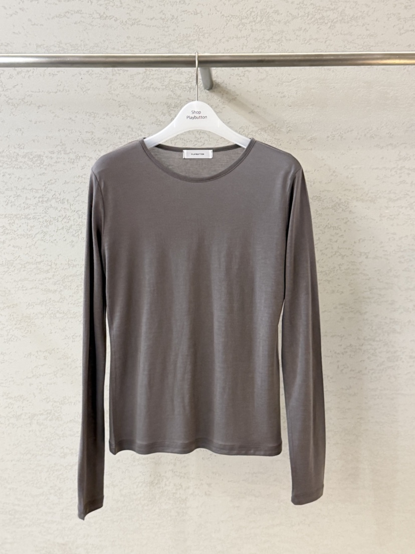 PLAYBUTTON-P韓國直郵女士新款職業時尚真品26春夏長袖T恤PLAYBUTTON長袖T恤圖色2