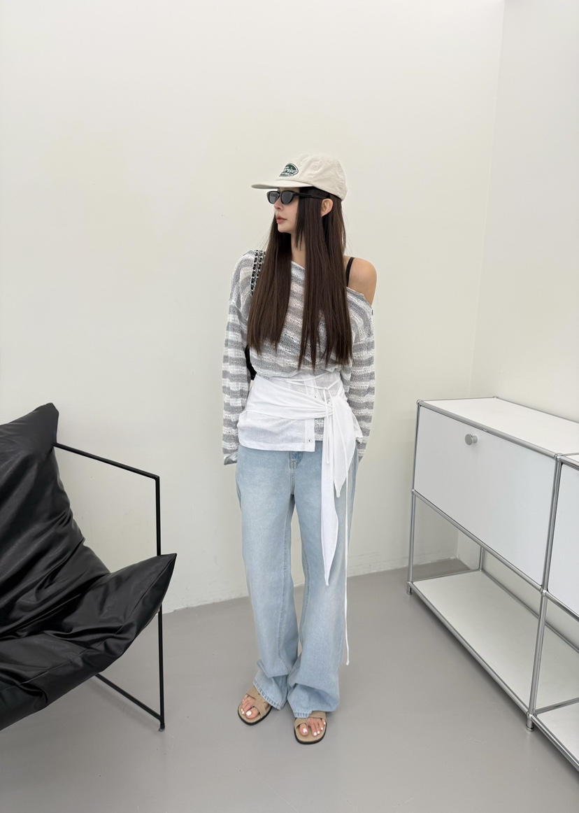 DENVER韓國代購女裝新品熱賣休閑真品推薦長袖T恤不含配飾DENVER長袖T恤