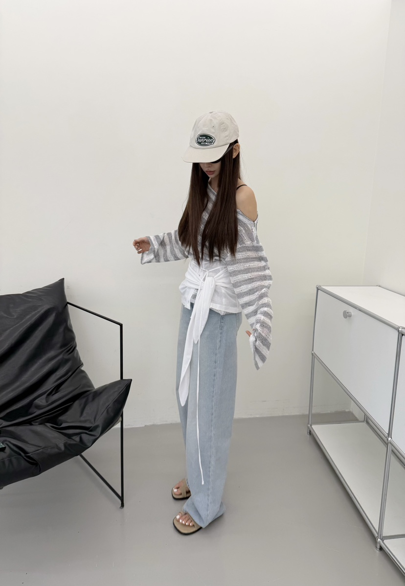 DENVER韓國代購女裝新品熱賣休閑真品推薦長袖T恤不含配飾DENVER長袖T恤