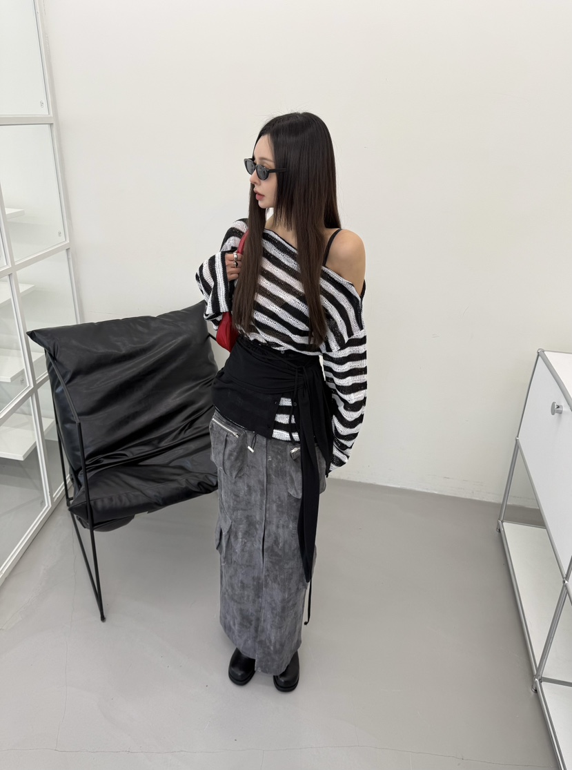 DENVER韓國代購女裝新品熱賣休閑真品推薦長袖T恤不含配飾DENVER長袖T恤圖色1