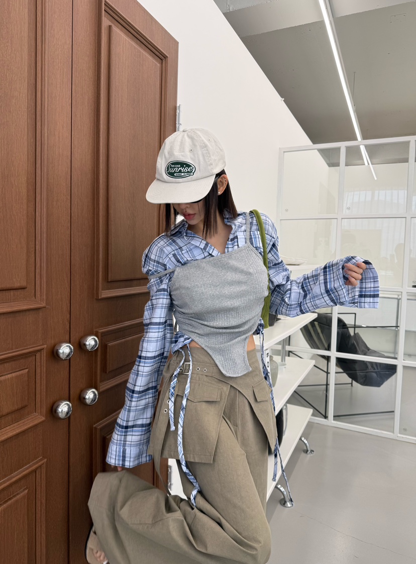 DENVER韓國代購女士新款職業熱賣休閑人氣吊帶背心不含內搭DENVER吊帶/背心圖色1