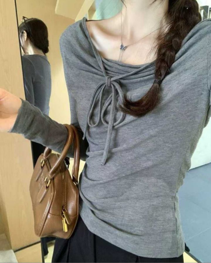 BOBBIE DOLL韓國代購女士新款推薦26春夏人氣休閑長袖T恤BOBBIE DOLL長袖T恤