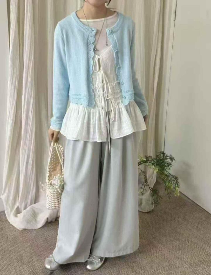 BOBBIE DOLL東大門代購女士新品熱賣26春夏針織衫不含內搭BOBBIE DOLL針織衫