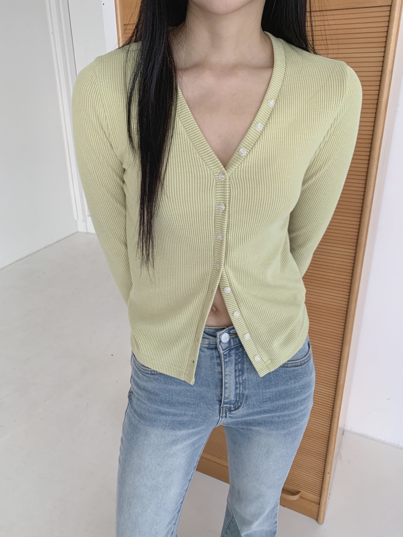 COME OPEN/HAPER東大門代購女裝新品人氣時尚長袖T恤紐扣COME OPEN/HAPER長袖T恤