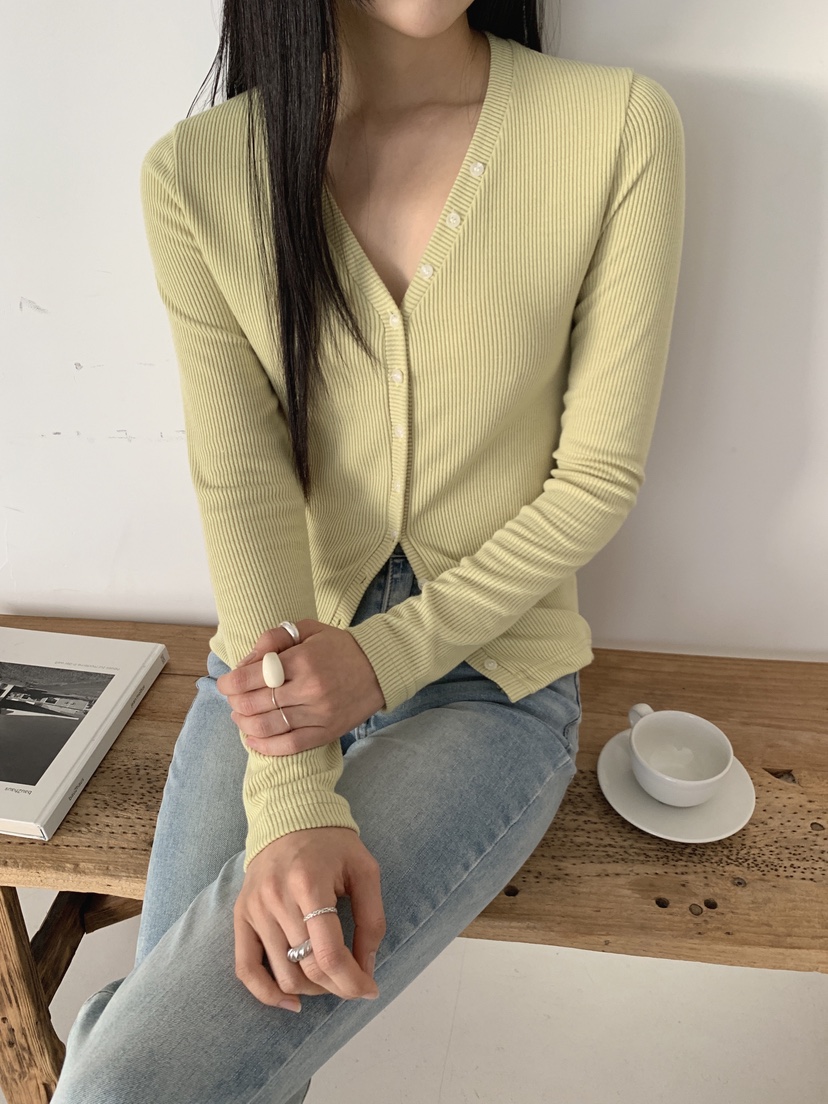 COME OPEN/HAPER東大門代購女裝新品人氣時尚長袖T恤紐扣COME OPEN/HAPER長袖T恤