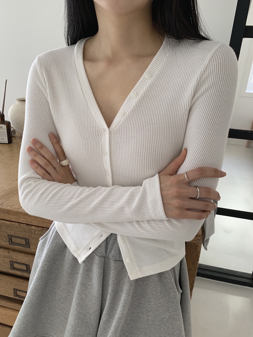 COME OPEN/HAPER東大門代購女裝新品人氣時尚長袖T恤紐扣COME OPEN/HAPER長袖T恤