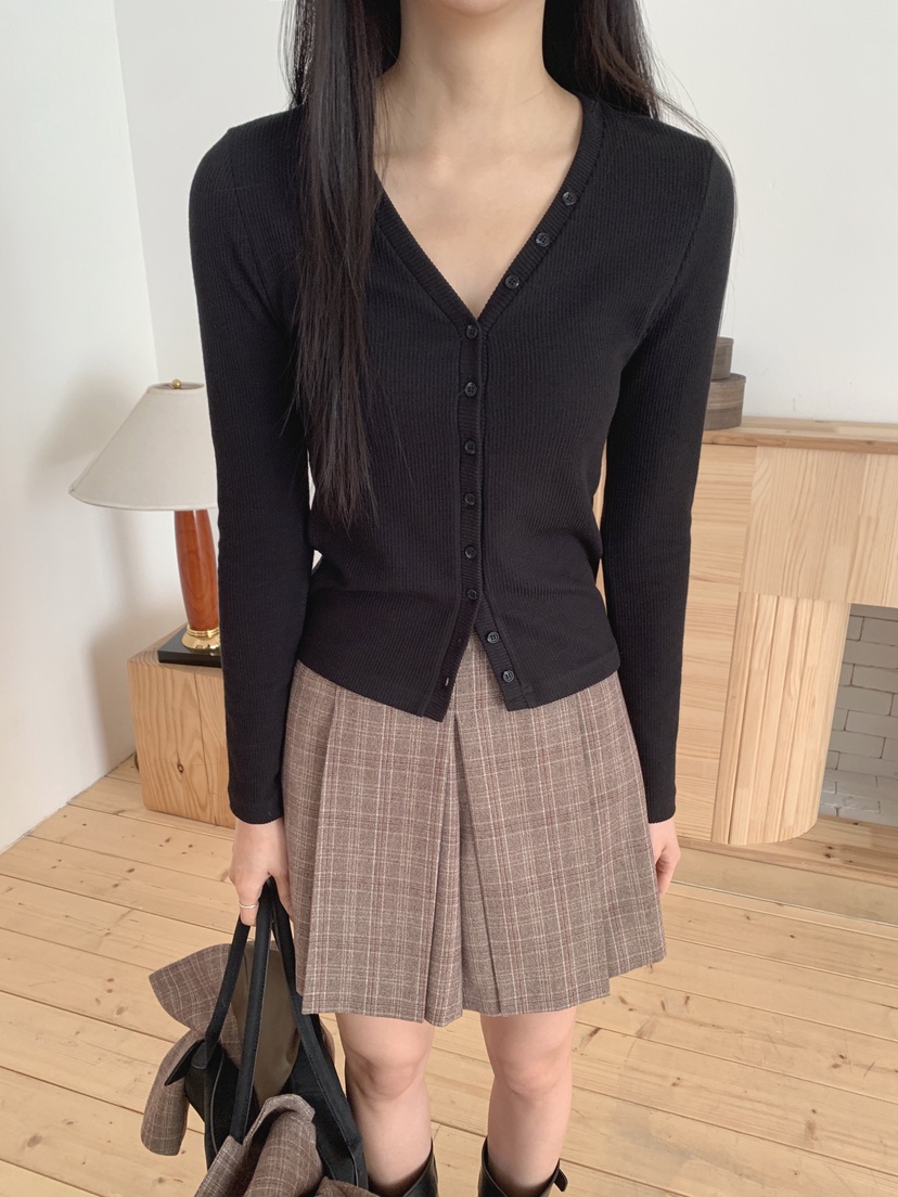 COME OPEN/HAPER東大門代購女裝新品人氣時尚長袖T恤紐扣COME OPEN/HAPER長袖T恤