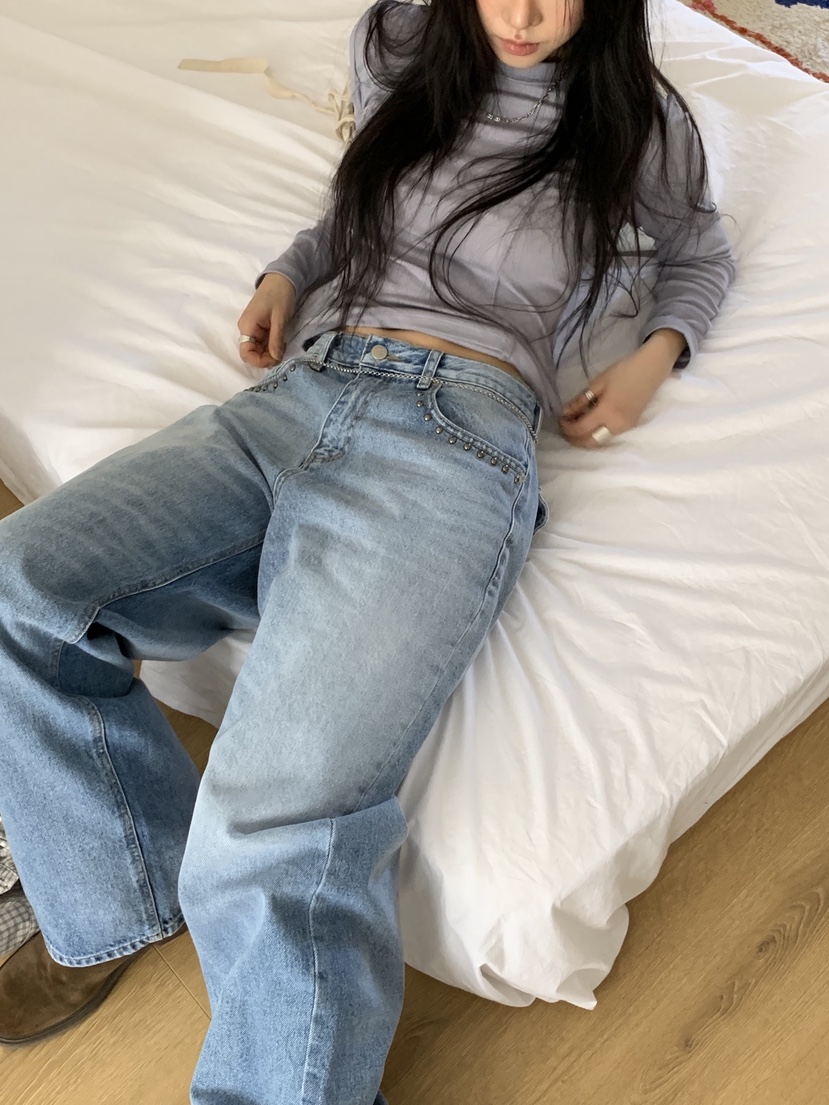 SUNDER MARKET東大門代購女裝新品26春夏推薦人氣牛仔褲SUNDER MARKET牛仔褲