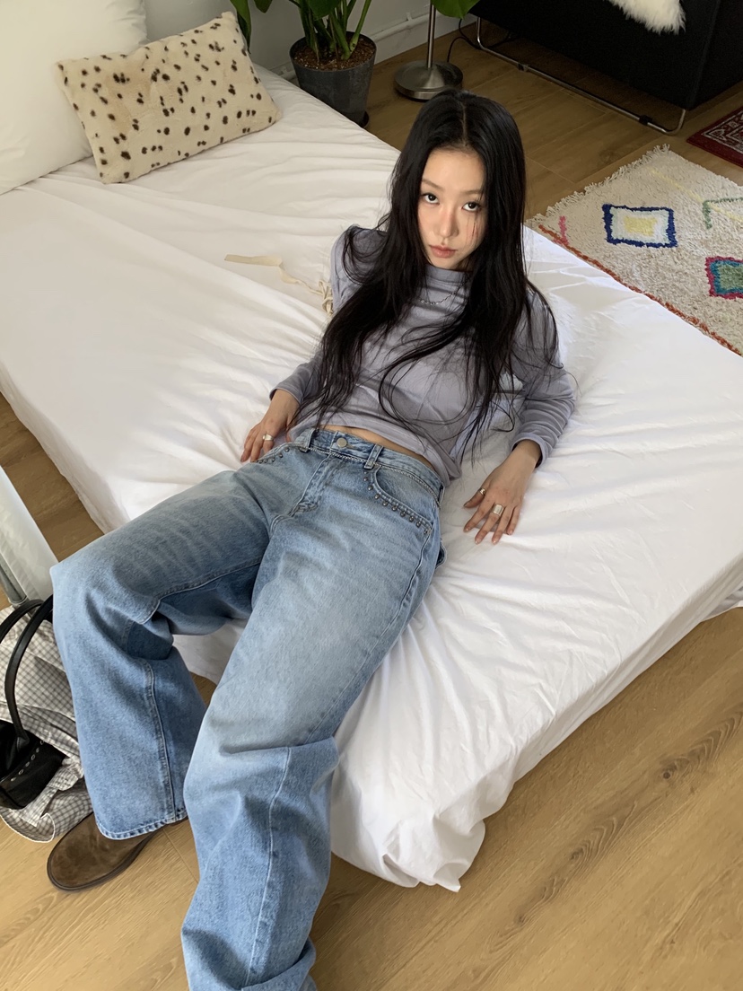 SUNDER MARKET東大門代購女裝新品26春夏推薦人氣牛仔褲SUNDER MARKET牛仔褲