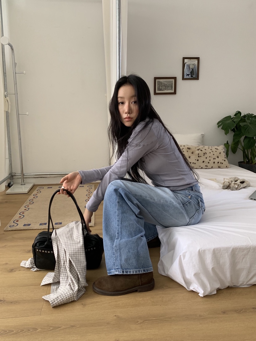 SUNDER MARKET東大門代購女裝新品26春夏推薦人氣牛仔褲SUNDER MARKET牛仔褲