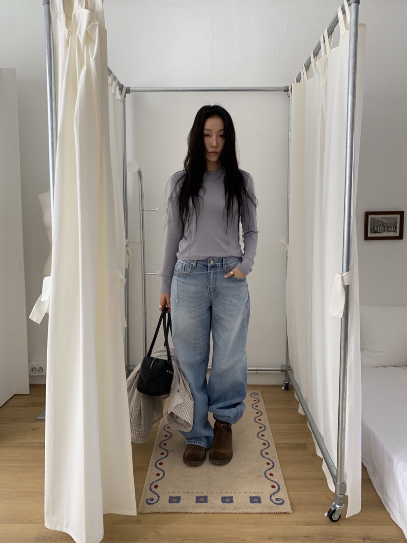 SUNDER MARKET東大門代購女裝新品26春夏推薦人氣牛仔褲SUNDER MARKET牛仔褲