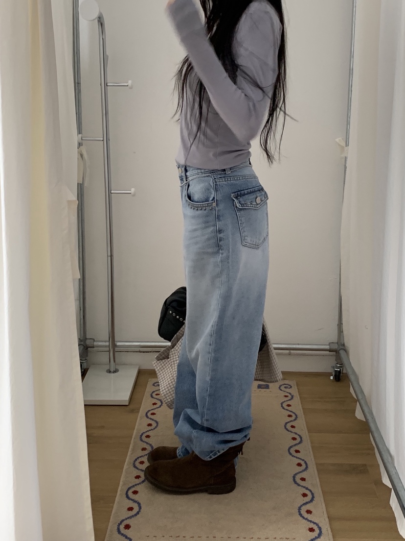 SUNDER MARKET東大門代購女裝新品26春夏推薦人氣牛仔褲SUNDER MARKET牛仔褲