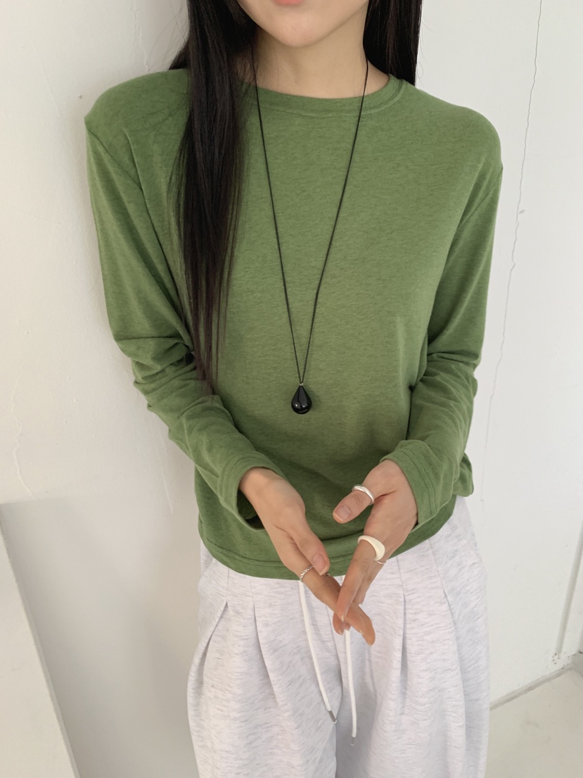 COME OPEN/HAPER韓國代購女裝新款職業休閑26春夏長袖T恤COME OPEN/HAPER長袖T恤