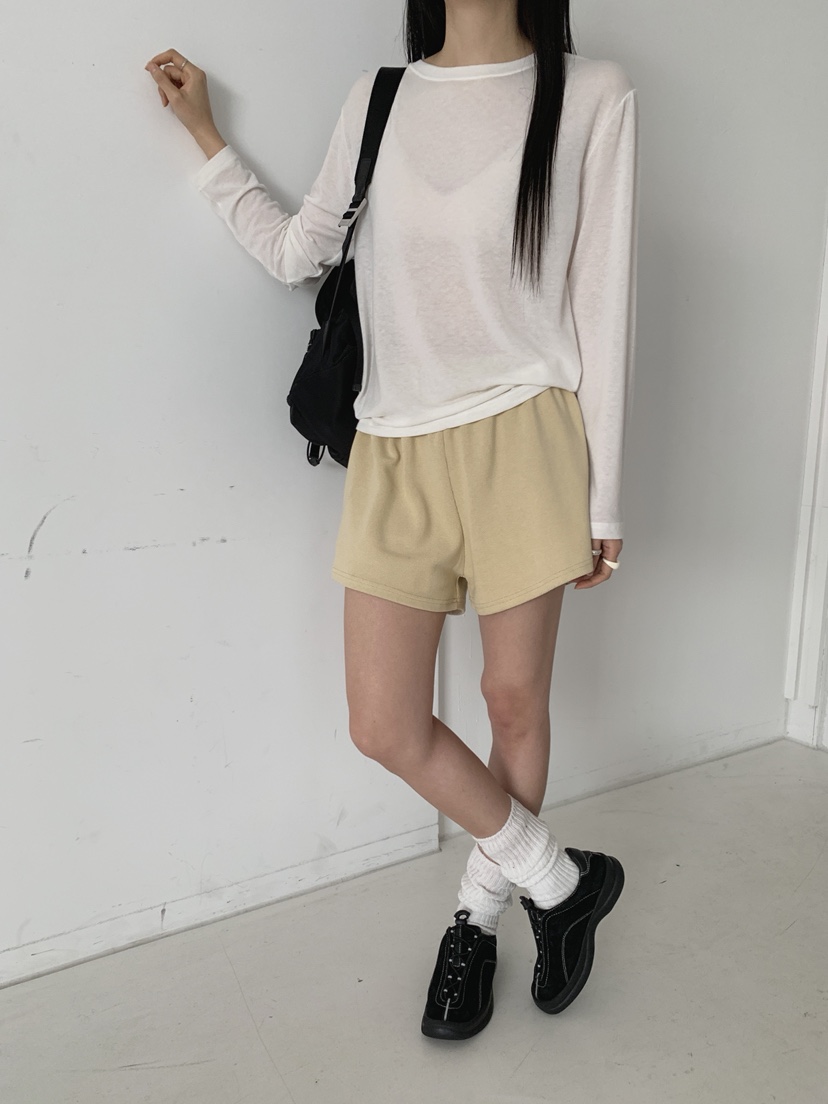 COME OPEN/HAPER韓國代購女裝新款職業休閑26春夏長袖T恤COME OPEN/HAPER長袖T恤