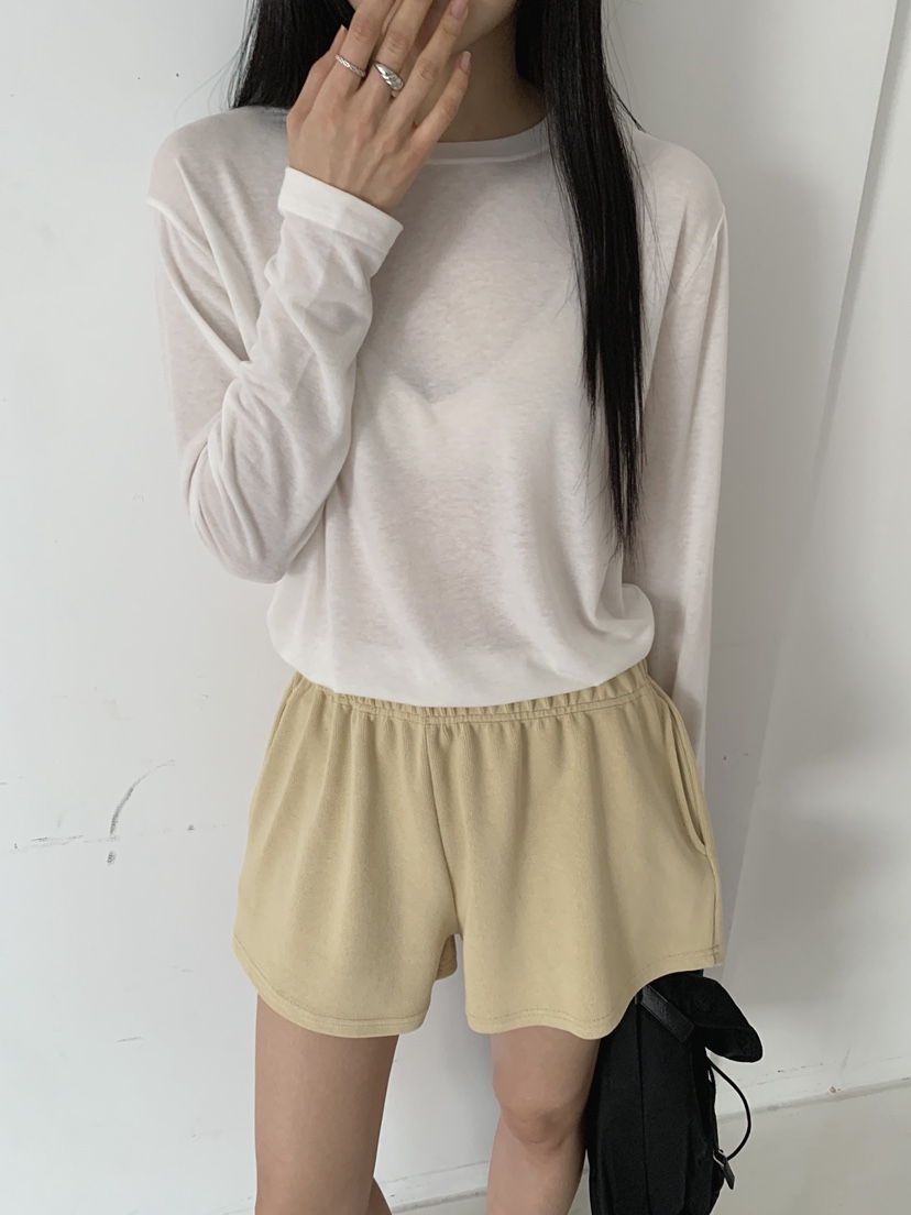 COME OPEN/HAPER韓國代購女裝新款職業休閑26春夏長袖T恤COME OPEN/HAPER長袖T恤