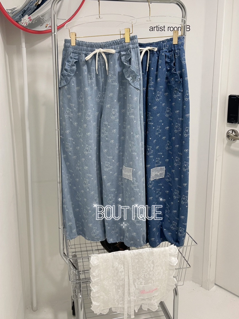 BOUTIQUE-L東大門代購女裝新品時尚推薦人氣職業休閑褲小熊BOUTIQUE-L休閑褲