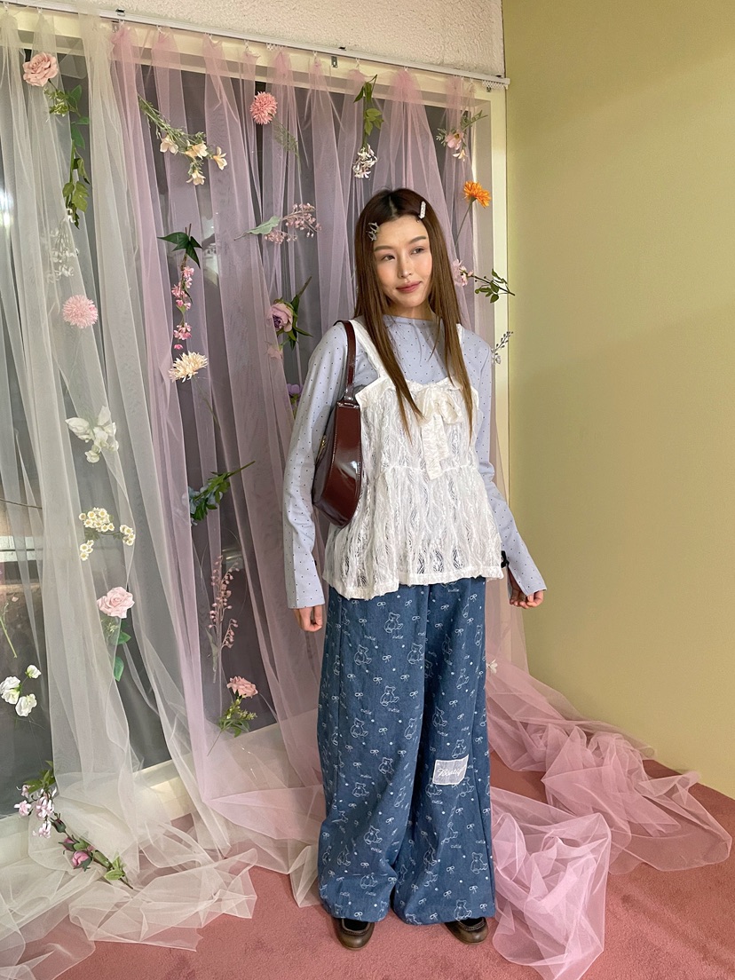 BOUTIQUE-L東大門代購女裝新品時尚推薦人氣職業休閑褲小熊BOUTIQUE-L休閑褲