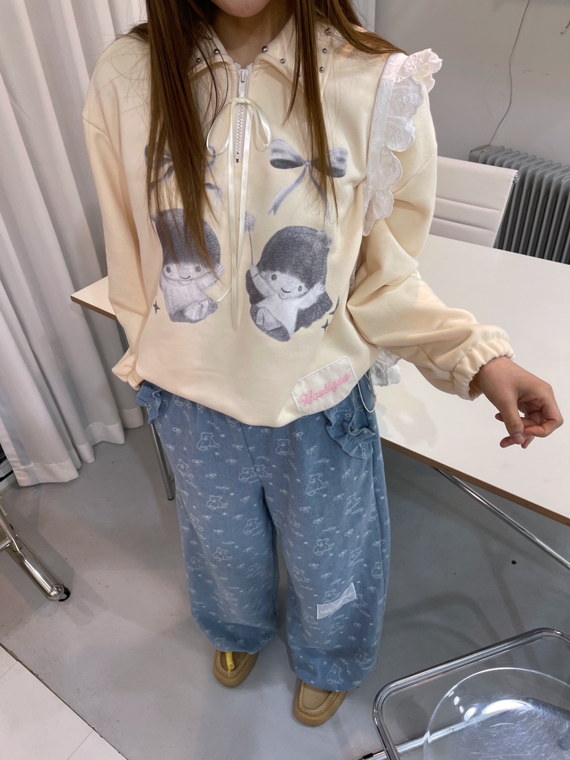 BOUTIQUE-L東大門代購女裝新品時尚推薦人氣職業休閑褲小熊BOUTIQUE-L休閑褲