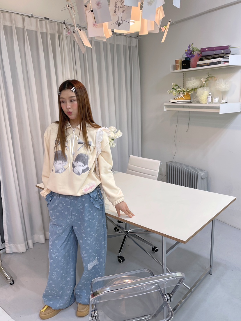 BOUTIQUE-L東大門代購女裝新品時尚推薦人氣職業休閑褲小熊BOUTIQUE-L休閑褲