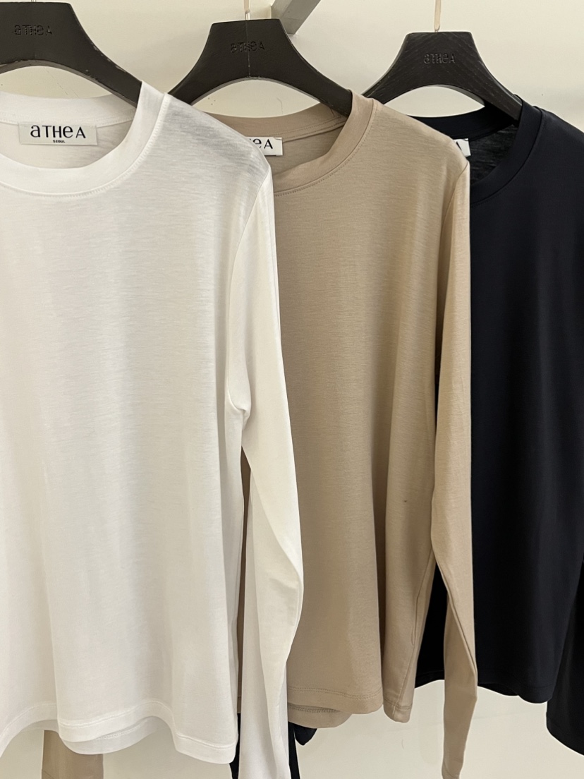 ATHEA東大門直郵女裝新品休閑推薦熱賣職業時尚26春夏長袖T恤ATHEA長袖T恤