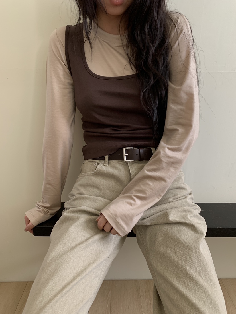 ATHEA東大門直郵女裝新品休閑推薦熱賣職業時尚26春夏長袖T恤ATHEA長袖T恤