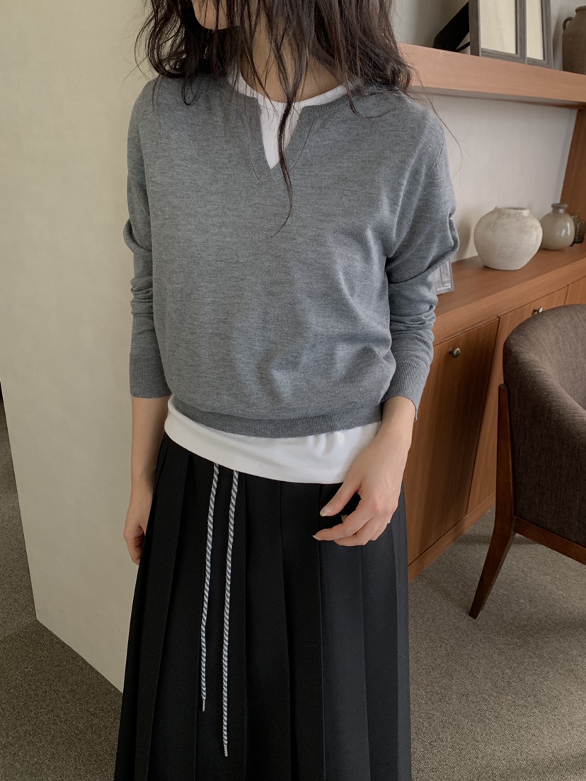 ATHEA東大門直郵女裝新品休閑推薦熱賣職業時尚26春夏長袖T恤ATHEA長袖T恤