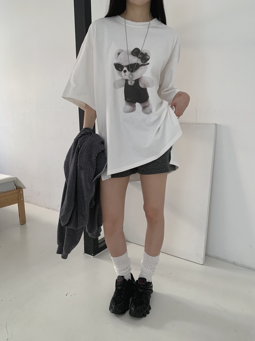 COME OPEN/HAPER韓國代購女裝新品人氣時尚推薦T恤泰迪熊COME OPEN/HAPERT恤