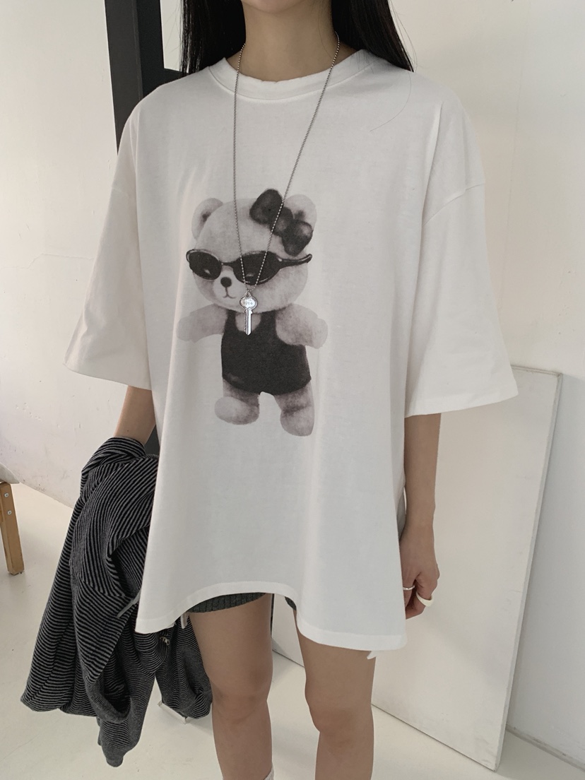 COME OPEN/HAPER韓國代購女裝新品人氣時尚推薦T恤泰迪熊COME OPEN/HAPERT恤