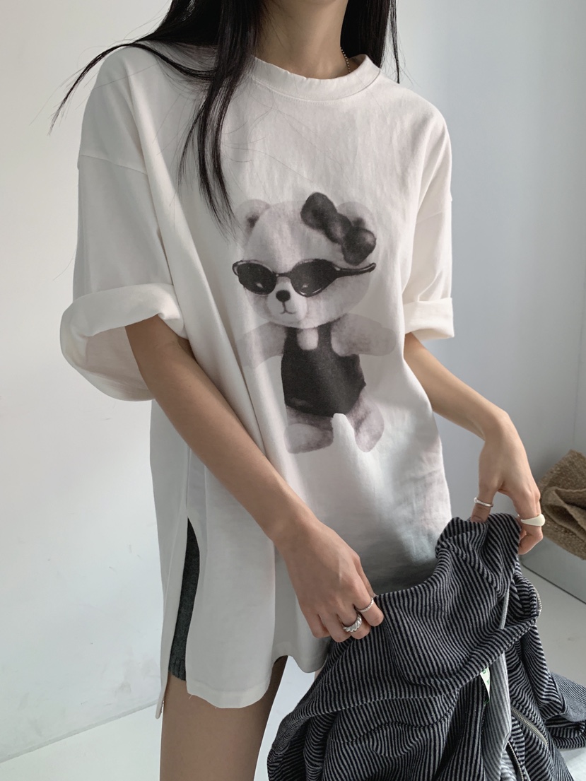 COME OPEN/HAPER韓國代購女裝新品人氣時尚推薦T恤泰迪熊COME OPEN/HAPERT恤